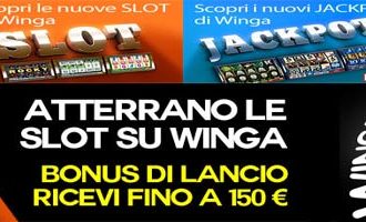 Lancio delle slot machine su Winga: ricevi fino a €150 di bonus