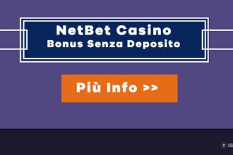Netbet Casino: 10€ gratis se invii i documenti e 30€ bonus ricarica se finisci il credito